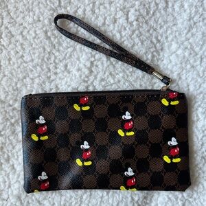 Brand new Mickey Mouse zip up wristlet wallet
